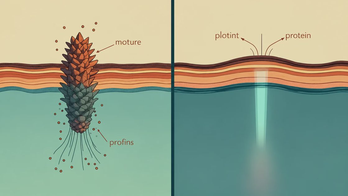 A side-by-side diagram showing hair cuticle scales opening under alkaline pH versus lying flat under acidic pH.webp