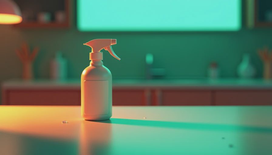 Visual context for hypochlorous acid spray