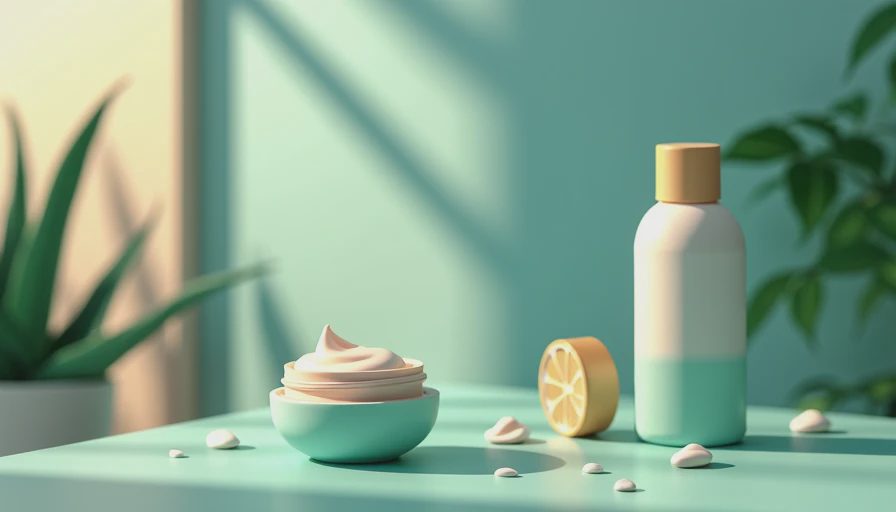 Visual context for occlusive moisturizer for dry skin