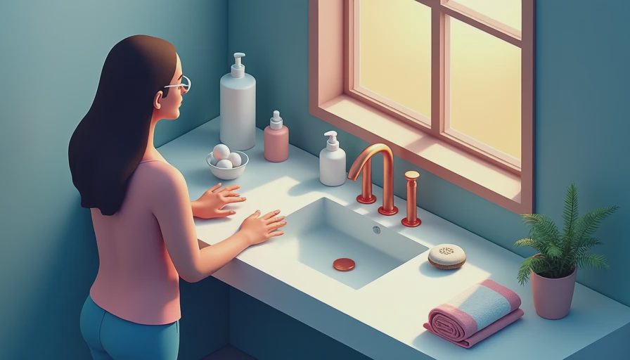 Visual context for skin care products with bha