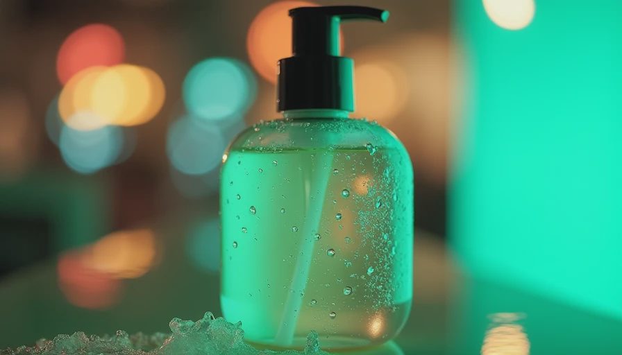 Visual context for clarifying shampoo for product buildup